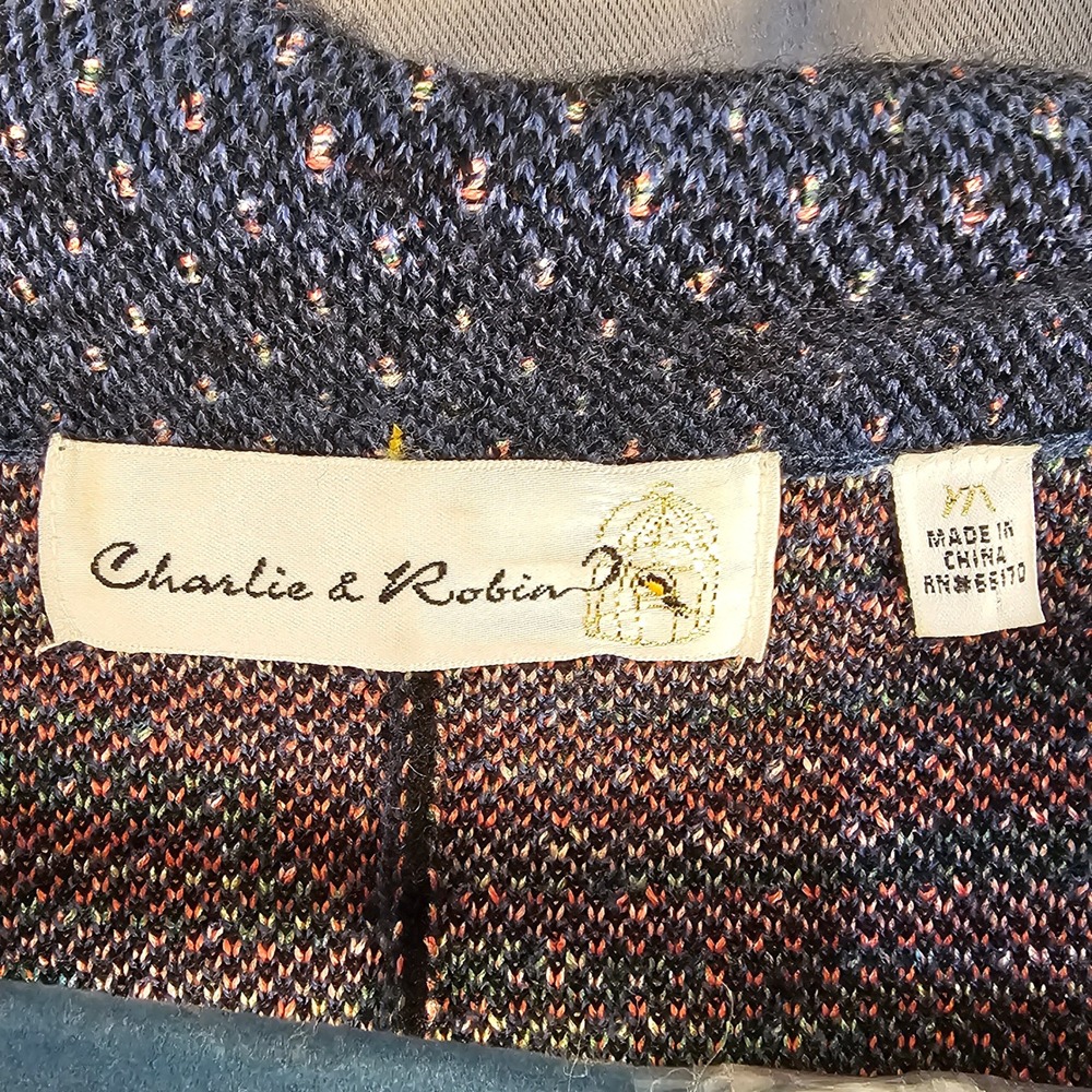 Anthropologie Charlie & Robin Womens Wool Blend Sunflower Sweater Coat Medium‎ - Picture 4 of 5